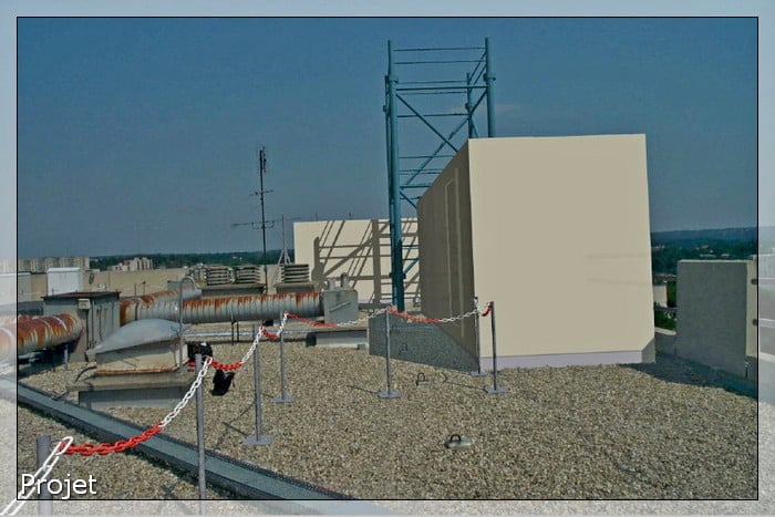 Photomontage 3D antennes relai