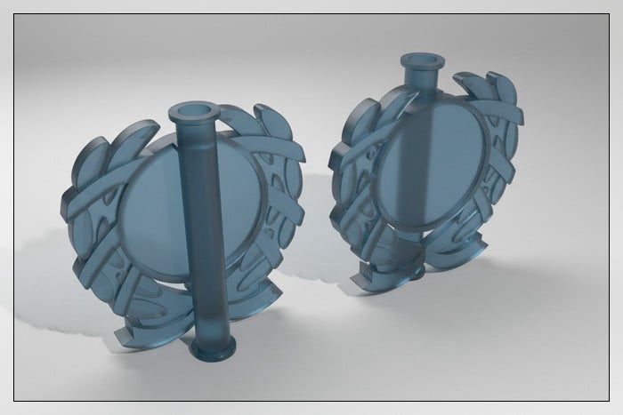 Images fichier 3D pour injection plastique