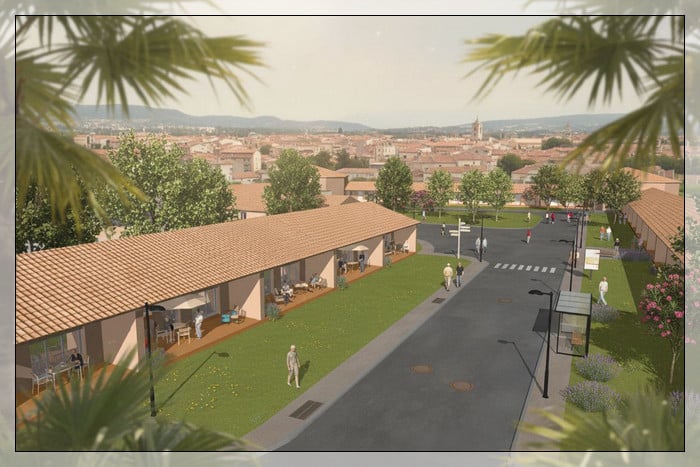 Perspective 3D maison de retraite vue 2