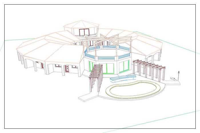 Construction 3D projet de motel